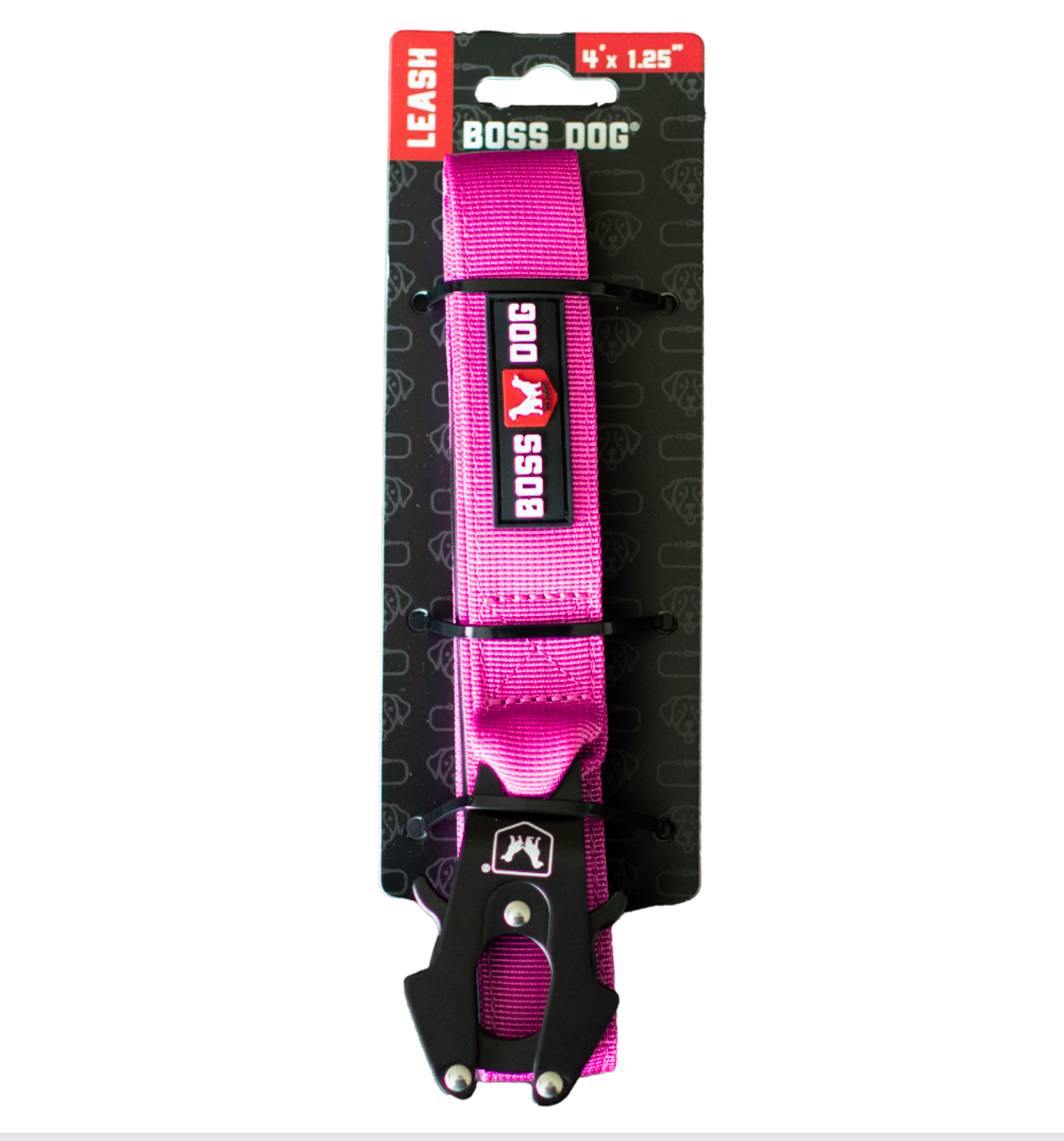 Boss Dog Tactical Collar 2" - XLarge - Hot Pink