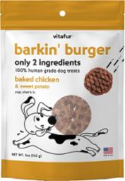 Vitafur Barkin' Burger - Sweet Potato and Chicken 5oz
