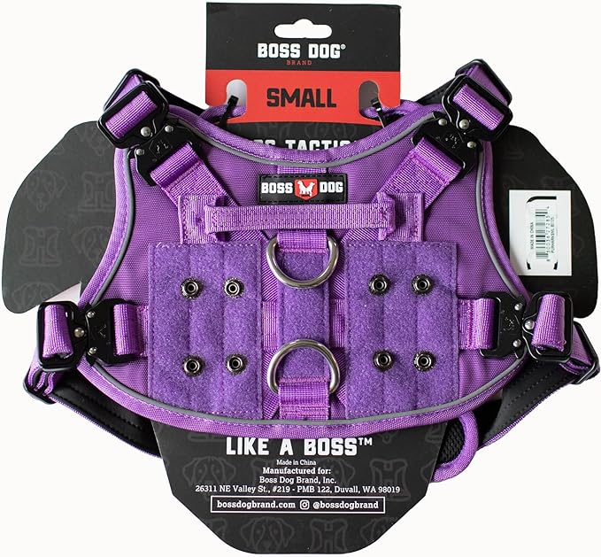 Boss Dog Tactical Harness - Small - Purple