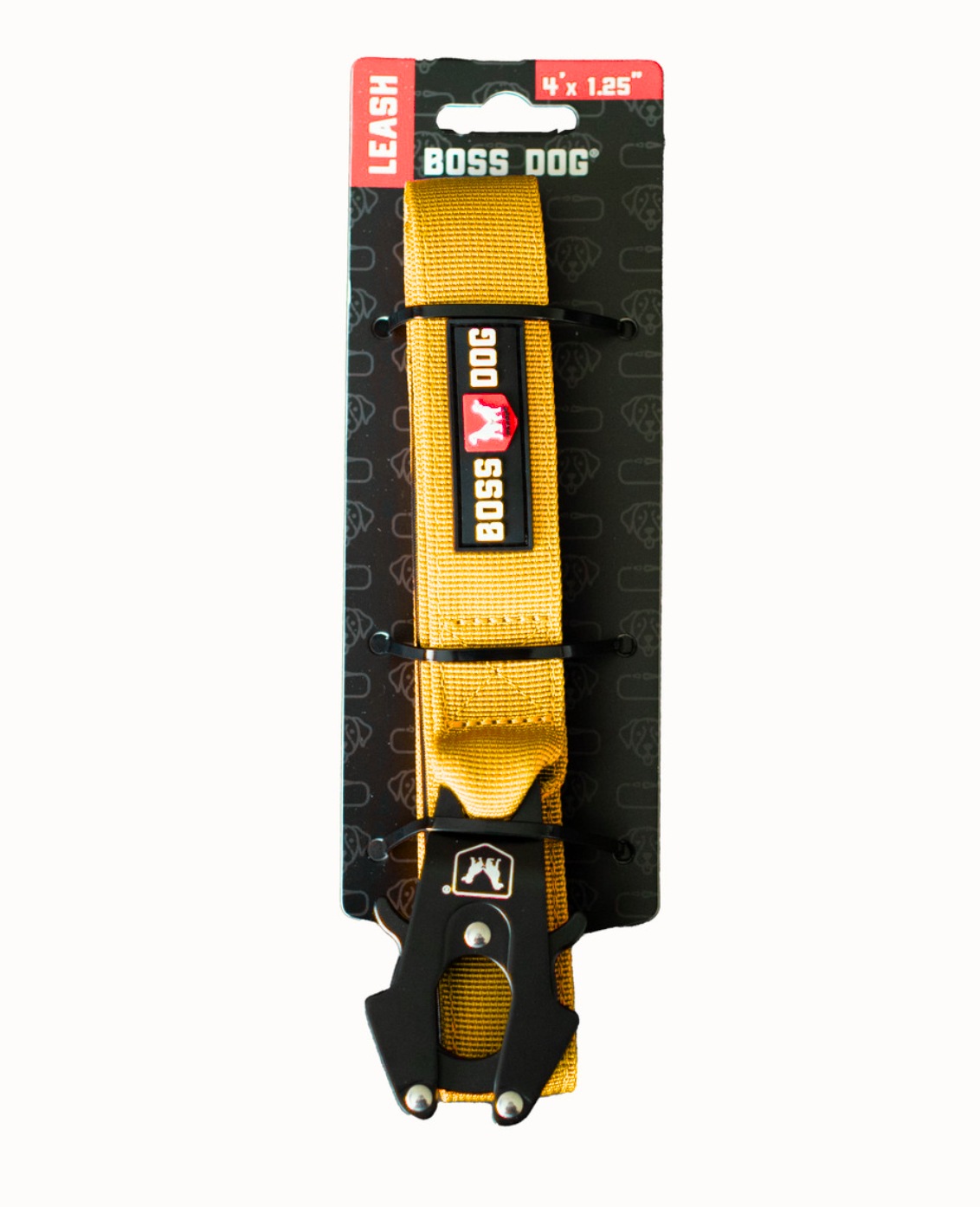 Boss Dog Tactical Leash - 4ft - Yellow