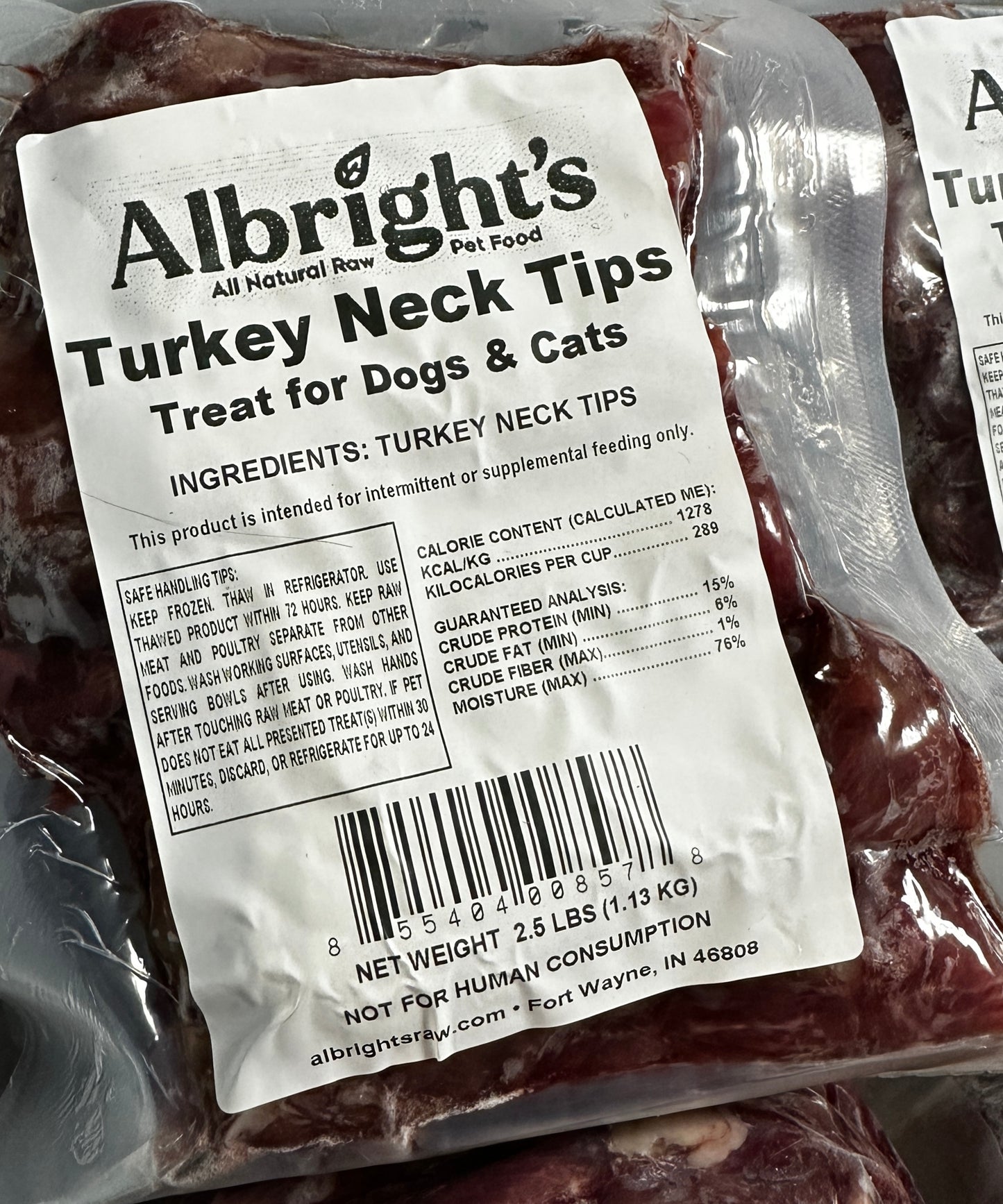 Albright's Turkey Necks 2.5lb