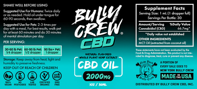 Bully Crew CBD - CBD Oil 2500mg