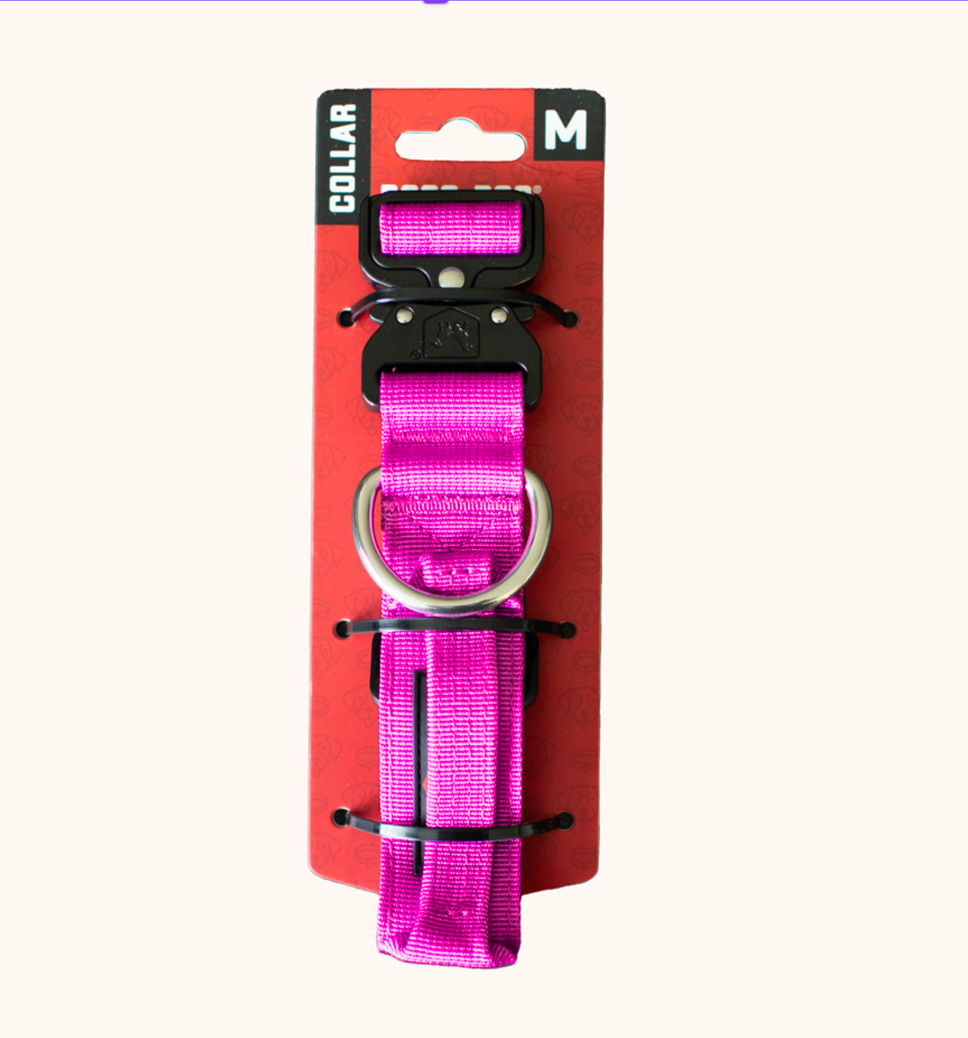 Boss Dog Tactical Collar 1.5" - Medium - Hot Pink