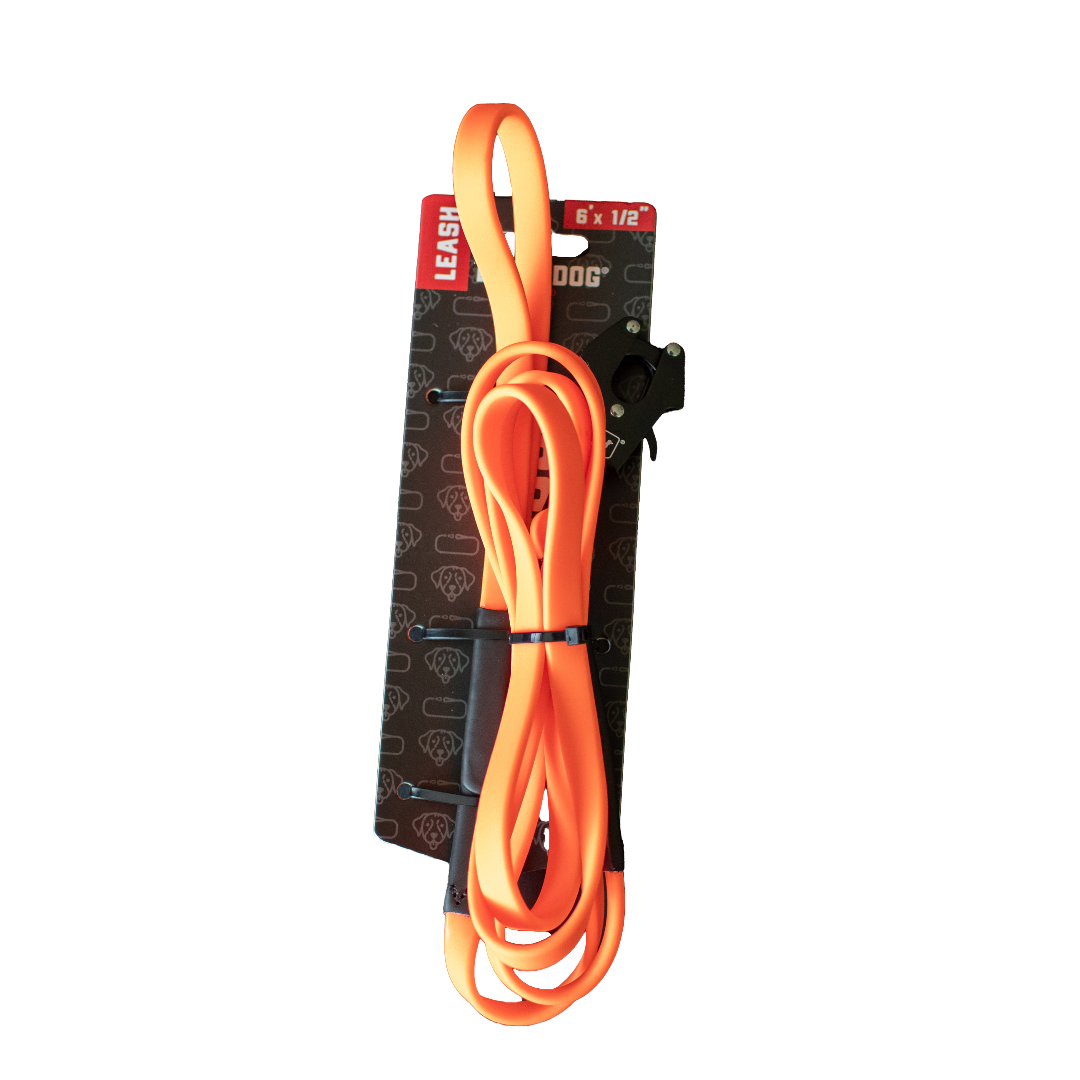 Boss Dog Tactical Tracking Leash - Biothane - 6ft - Hunter Orange