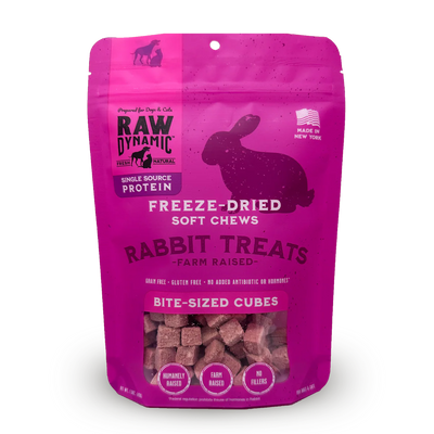 Raw Dynamic Freeze-Dried Rabbit Treats 1.5oz