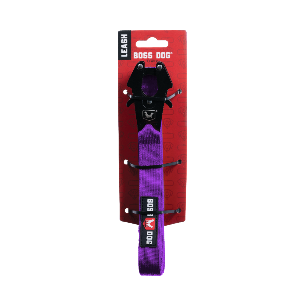 Boss Dog Tactical Leash - 6ft - Purple