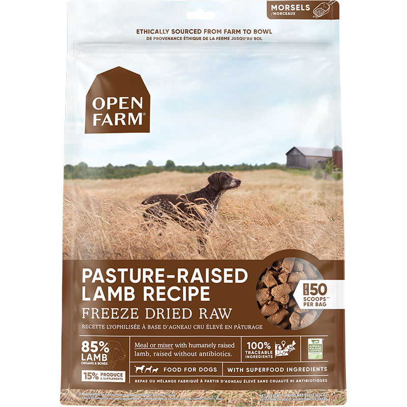 Open Farm- 22oz Freeze Dried Lamb Morsels