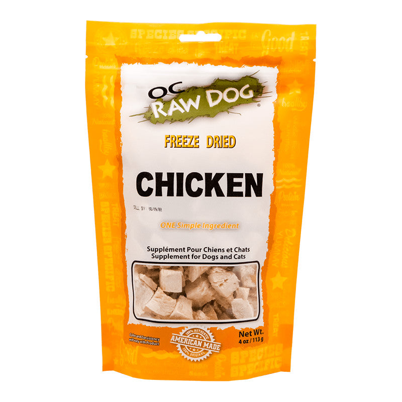 OC Raw Freeze Dried Chicken Pieces (Nuggets) 4oz