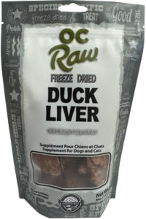OC Raw Freeze Dried Duck Liver 4oz