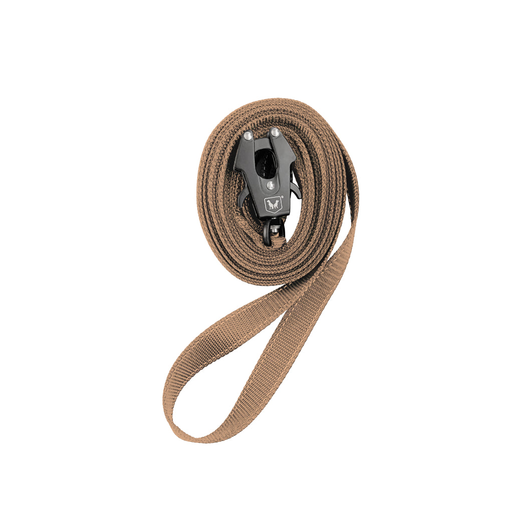 Boss Dog Tactical Tracking Leash - Nylon - 20ft - Tan