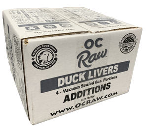 OC Raw Frozen Duck Liver 2lb