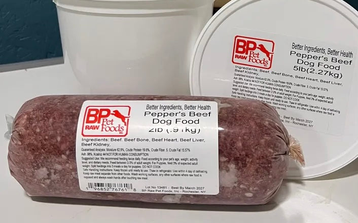 BP Raw- Peppers Beef Blend - 2lb