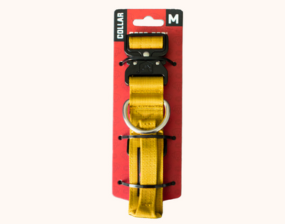 Boss Dog Tactical Collar 1.5" - Medium - Yellow