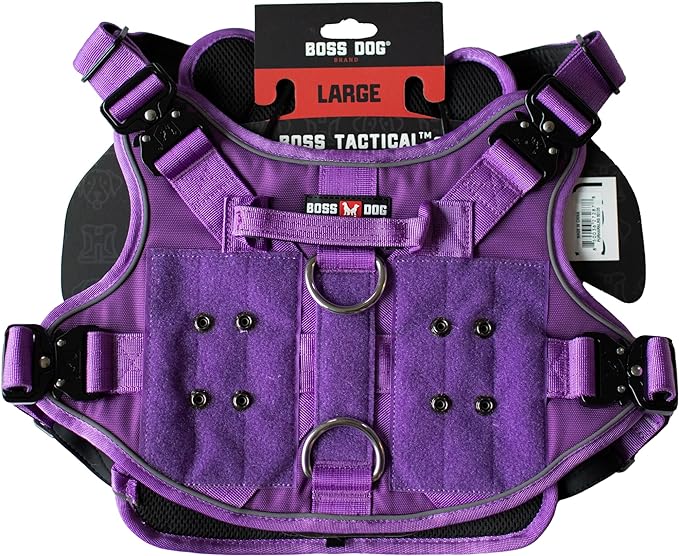 Boss Dog Tactical Harness - Large - Purple