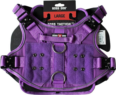 Boss Dog Tactical Harness - Large - Purple