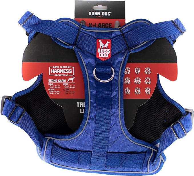 Boss Dog Tactical Harness - XLarge - Blue