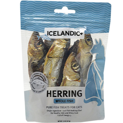 Icelandic Herring Whole Fish Treats for Cats 1.5oz