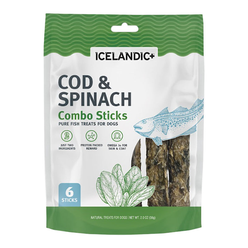 Icelandic COD & Spinach Stick 2oz