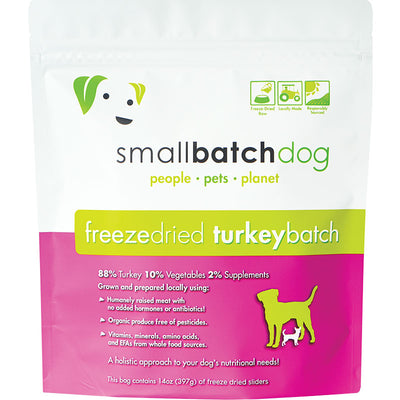 Small Batch Dog Freeze-Dried Turkey Batch Slider 14oz