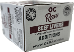 OC Raw Frozen Beef Liver 2lb