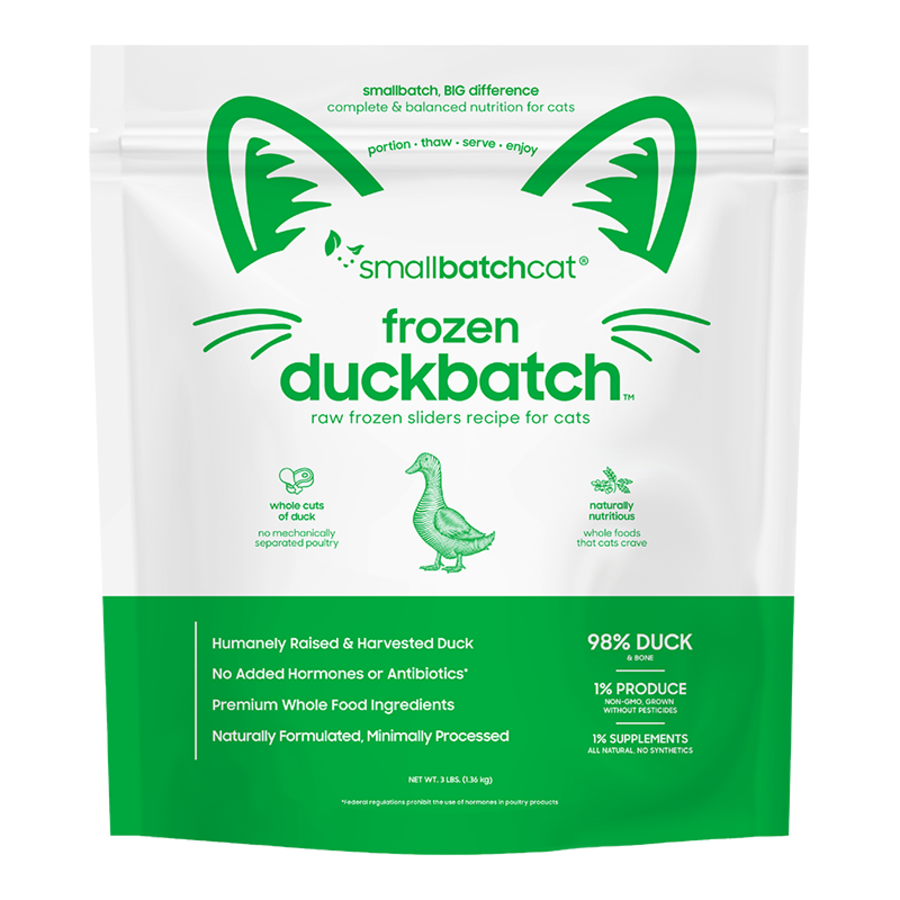 Small Batch Dog CAT Frozen Duck Sliders Slider 3lb