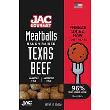 JAC Beef Meatball Treats Freeze Dried 5oz