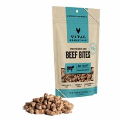 VITAL ESSENTIALS DOG FREEZE-DRIED TREAT BITES BEEF 6.2oz