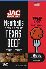 JAC Beef Meatballs Freeze Dried 3.5oz