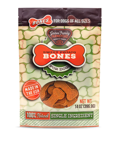 Gaines Sweet Potato Bones 14oz