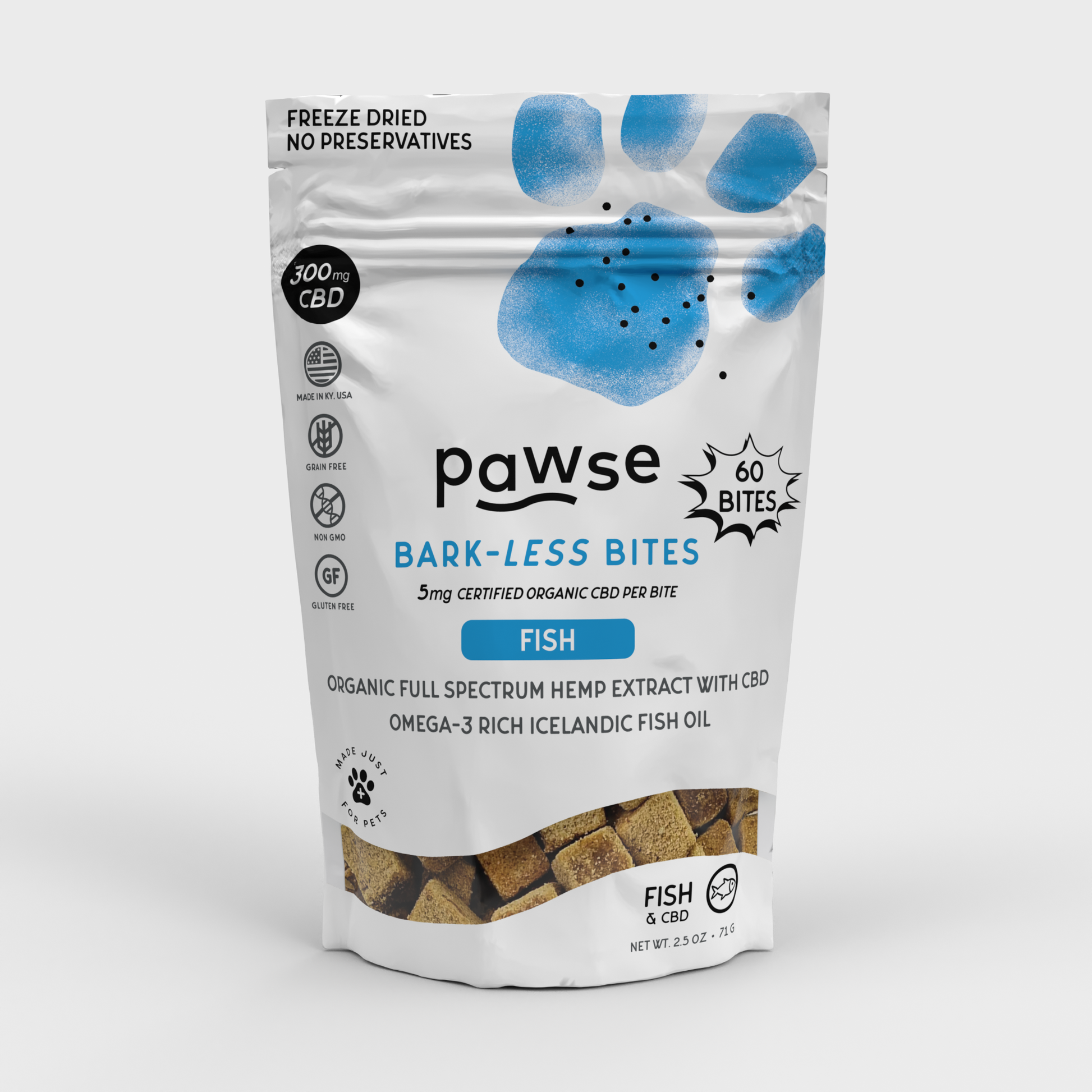 Pawse - Barkless Bites 60ct - Duck ~ XL Breed