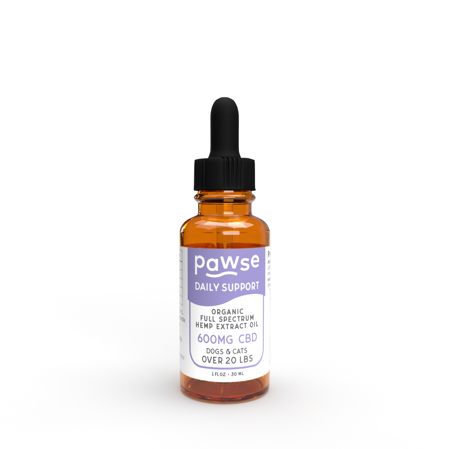 Pawse - Daily Support 600mg Oil (Medium & Large Dogs)