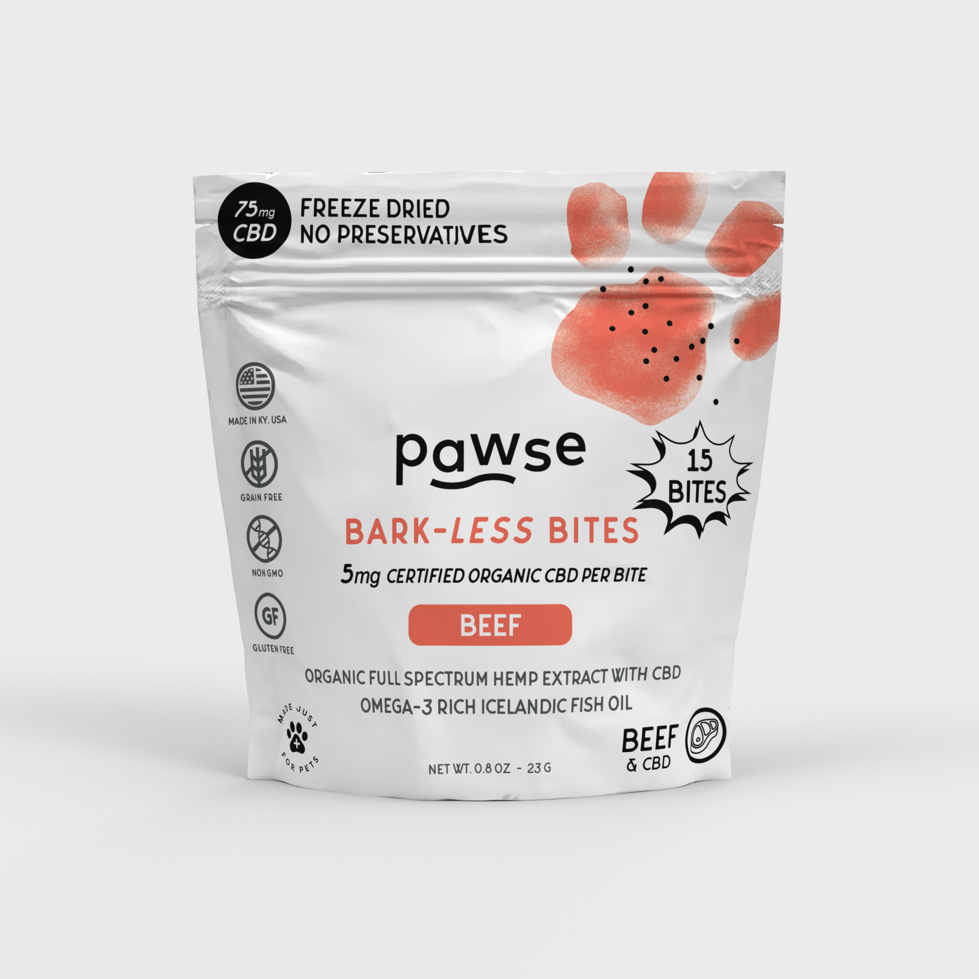 Pawse - Trial Size Barkless Bites - Beef