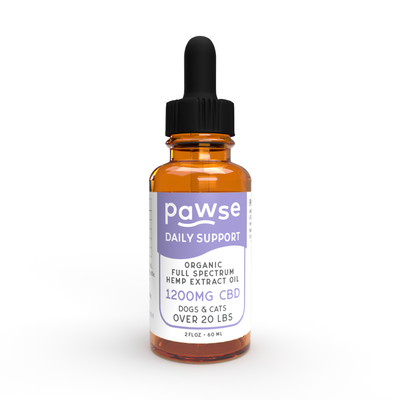 Pawse - Daily Support 1200mg Oil (Medium & Large Dogs)