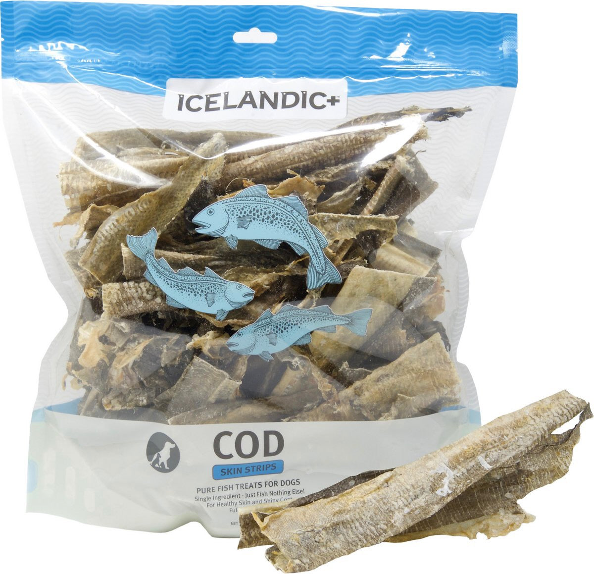 Icelandic Cod Skin Strips 1lb – The K9 Shop
