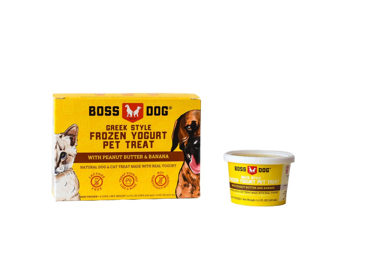 Boss Dog Yogurt 4pk. PB and Banana