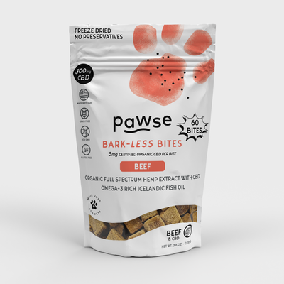 Pawse - Barkless Bites 60ct - Beef