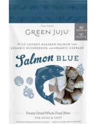 Green JuJu Salmon Blue Freeze Dried Treats 3oz
