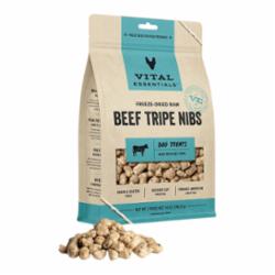 VITAL ESSENTIALS DOG FREEZE DRIED NIBS BEEF TRIPE 14oz