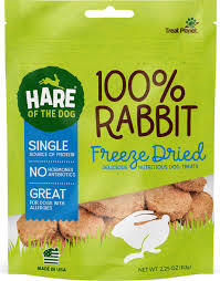 Hare of the Dog Freeze Dried Rabbit Treats 2.25oz