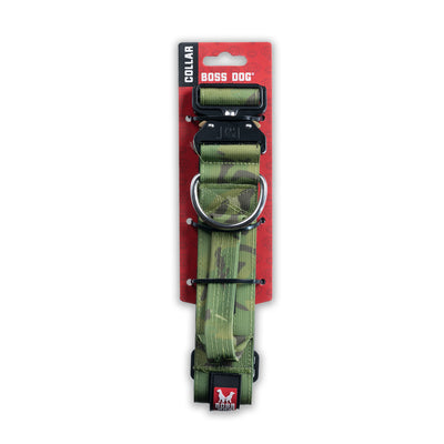 Boss Dog Camo Green 1.5" Medium Collar